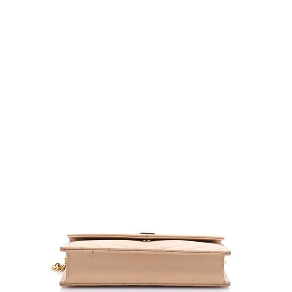 Saint Laurent Classic Monogram Wallet on Chain Matelasse Chevron Leather Small - Picture 4 of 8